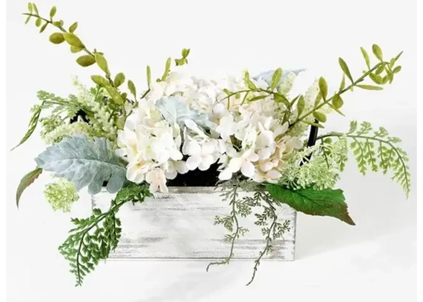 Faux 13 Inch Hydrangea Potted Arrangement