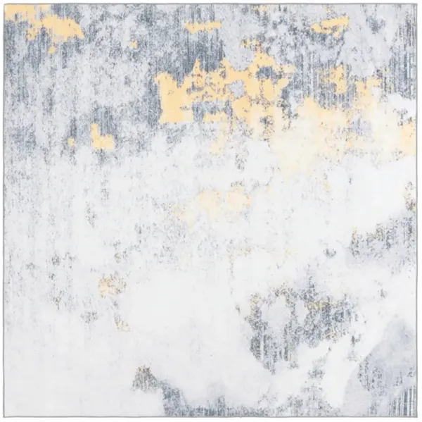 SANTA MONICA 803 GREY  6' x 6' Square Square Rug