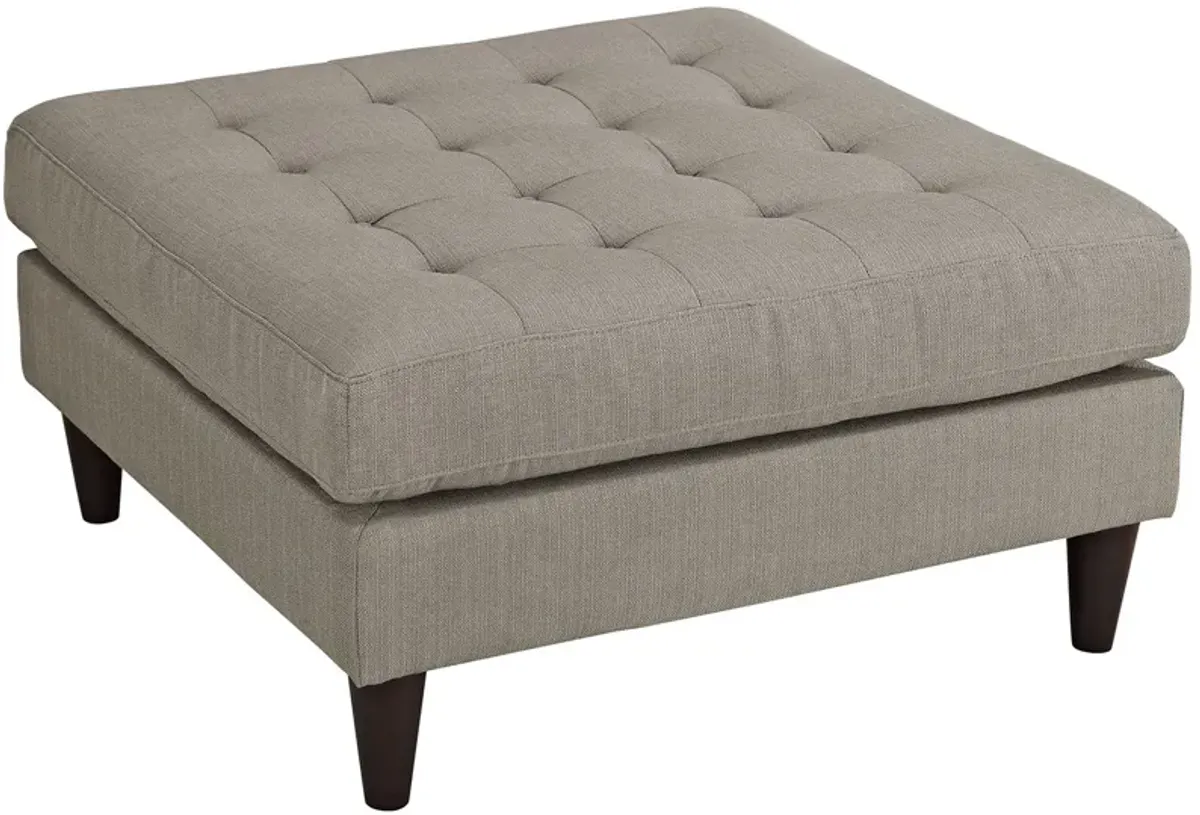 Empress Upholstered Fabric Large Ottoman