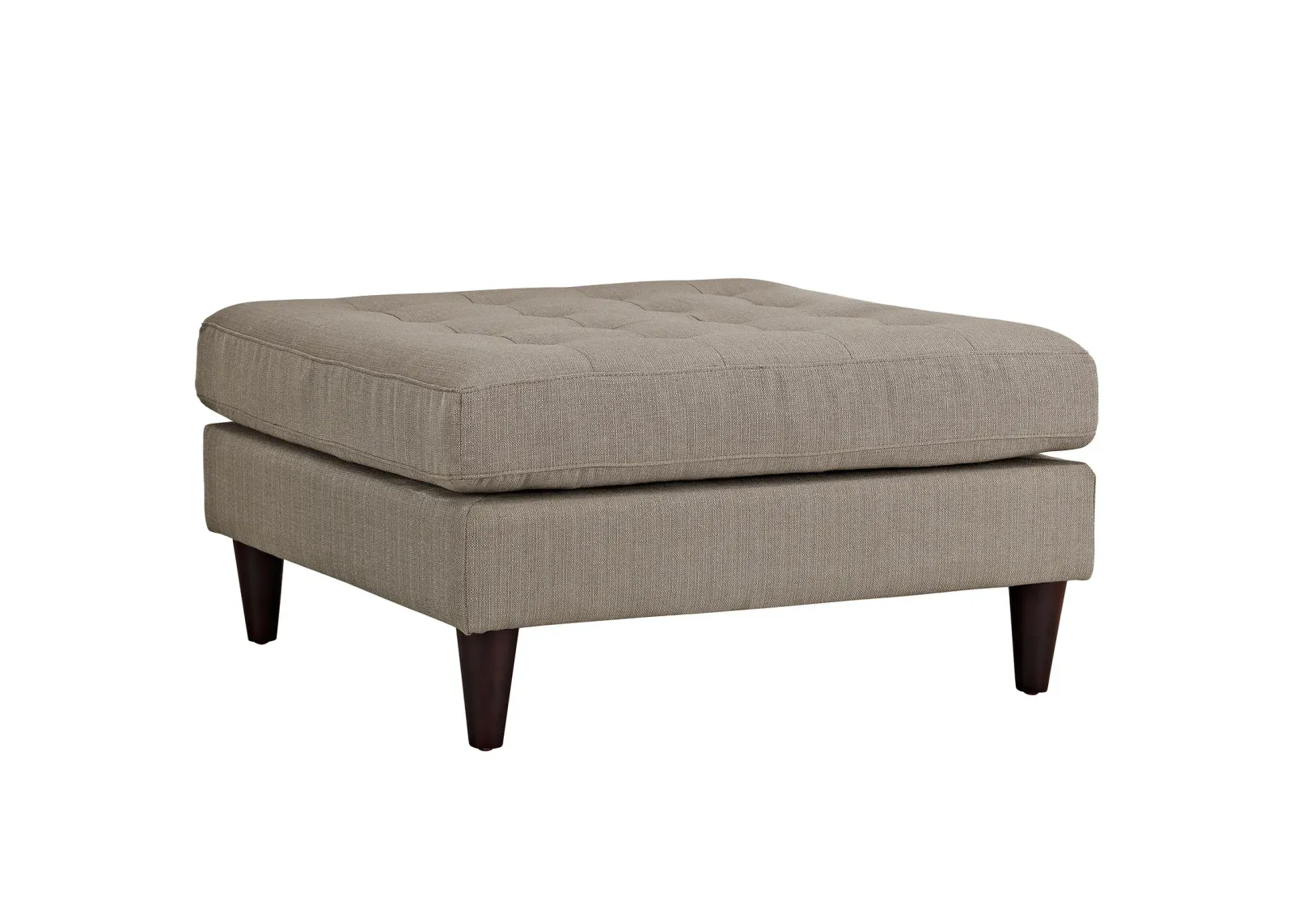 Empress Upholstered Fabric Large Ottoman