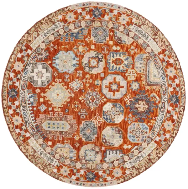 ASPEN Hand Tufted 7' x 7' Round area rug