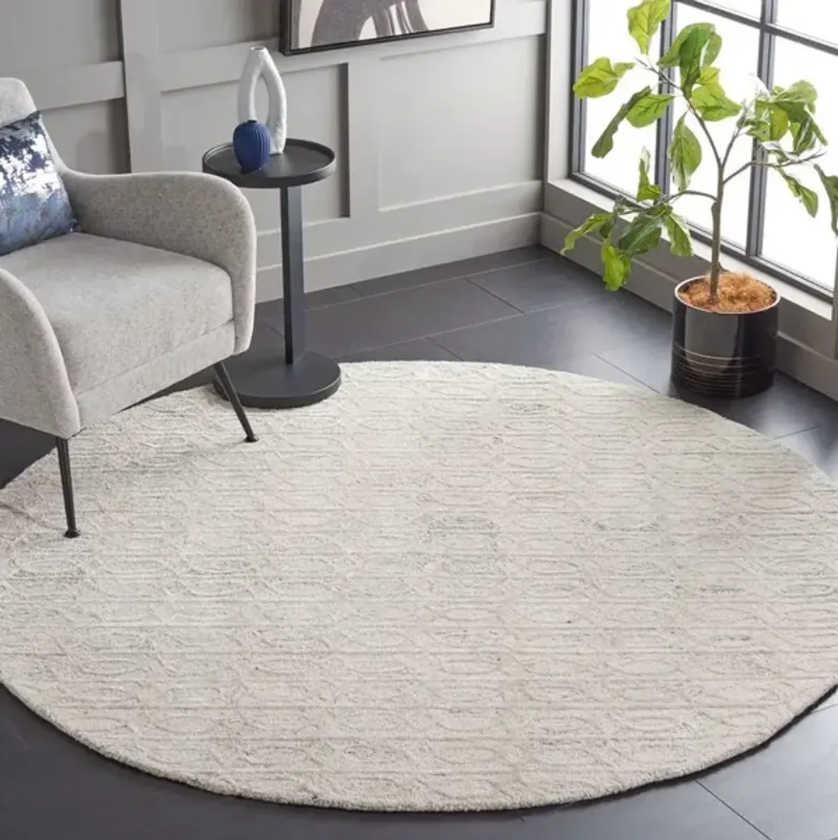 EBONY 107 6' X 6' Round Round Rug