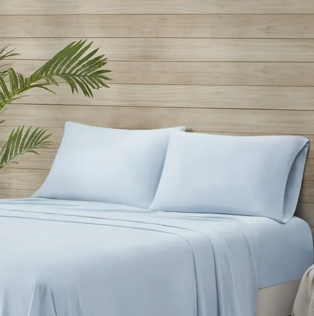 Beautyrest Tencel Polyester Blend Blue Sheet Set