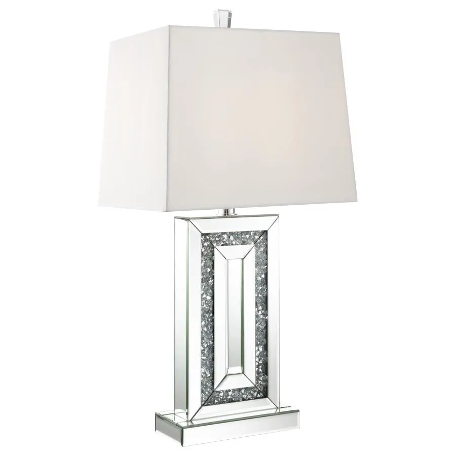 Ayelet Table Lamp with Square Shade White and Mirror