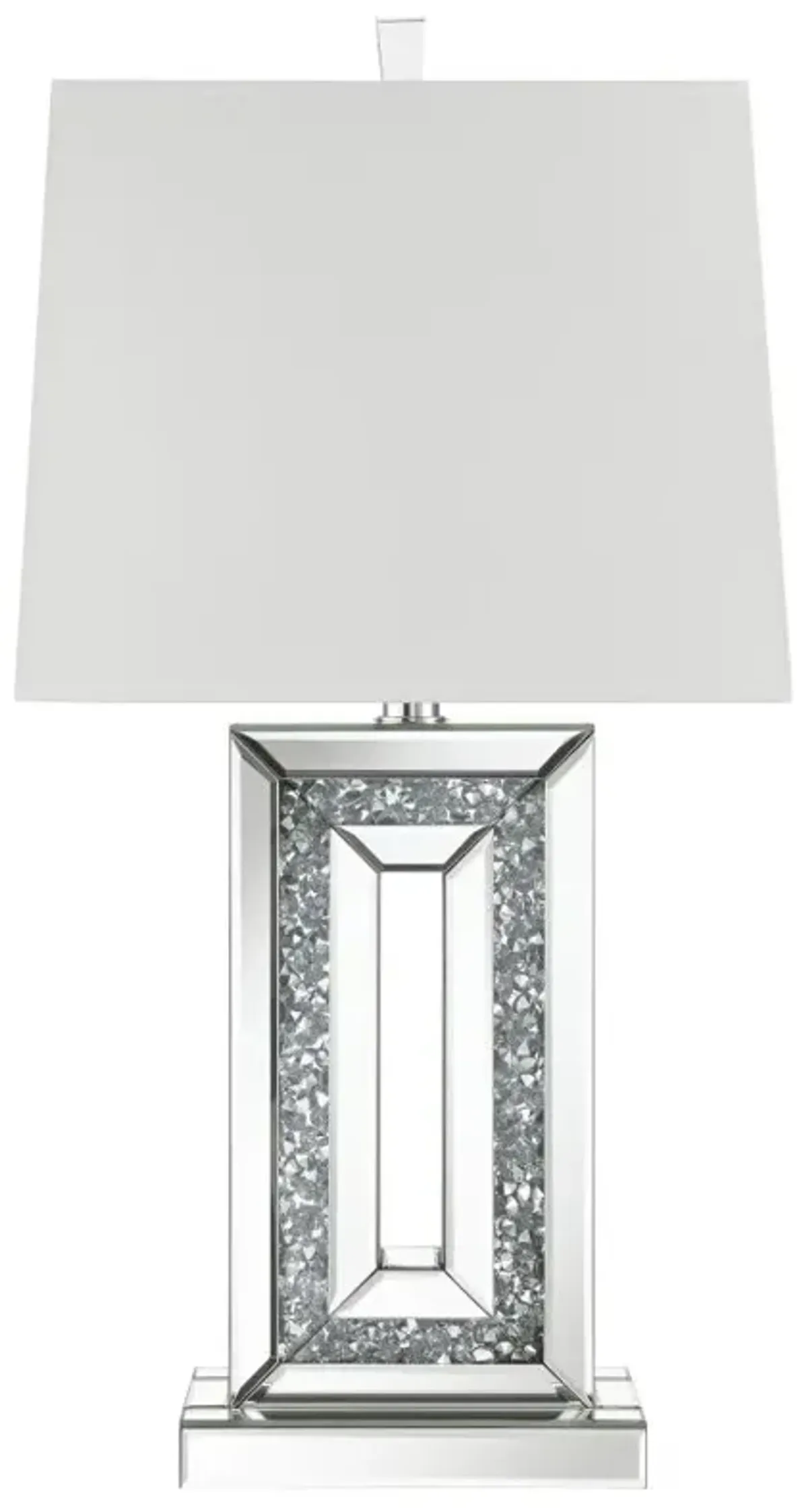 Ayelet Table Lamp with Square Shade White and Mirror