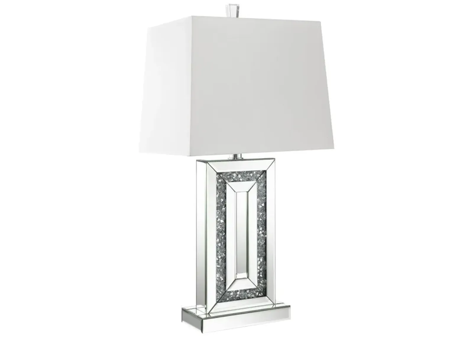 Ayelet Table Lamp with Square Shade White and Mirror