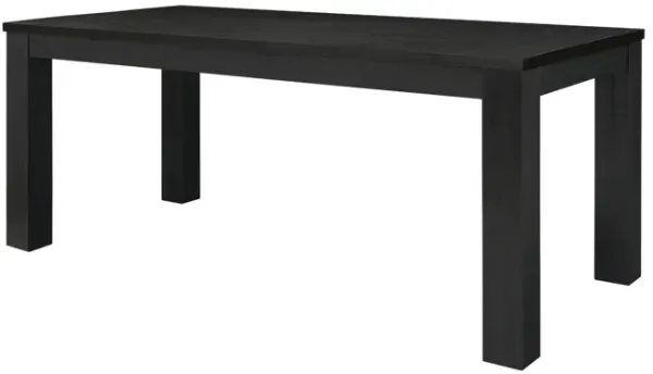 Bedford KD 75" Rect. Dining Table Square Legs, Brushed Black