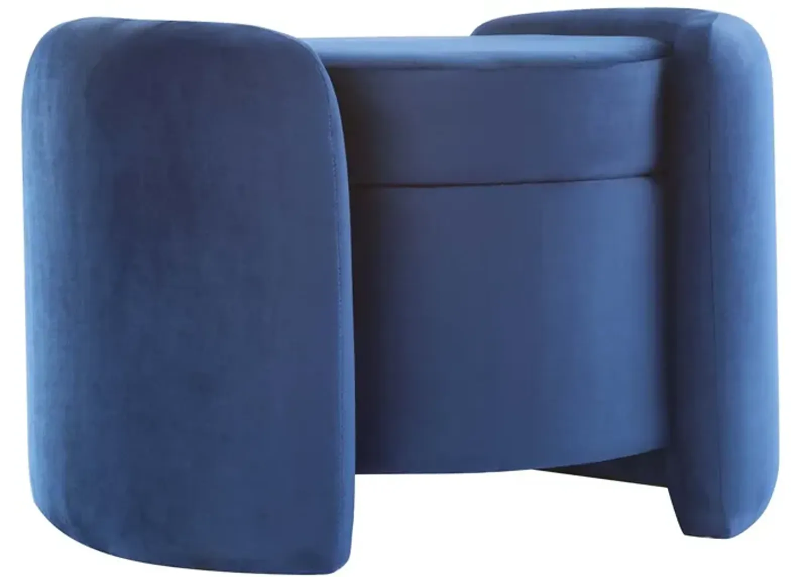 Nebula Upholstered Performance Velvet Ottoman