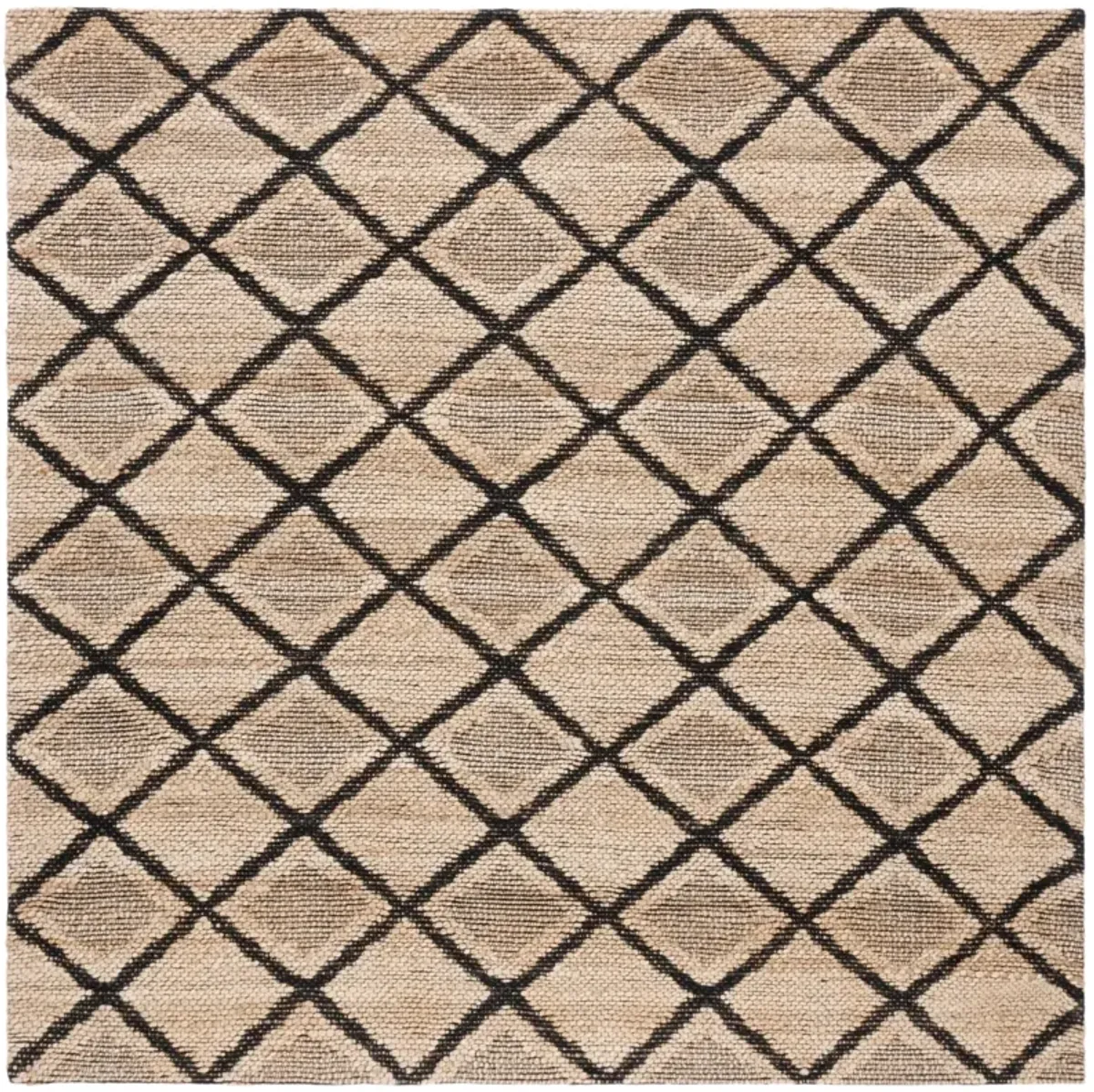 NATURAL FIBER 657 NATURAL  6'-6' x 6'-6' Square Square Rug