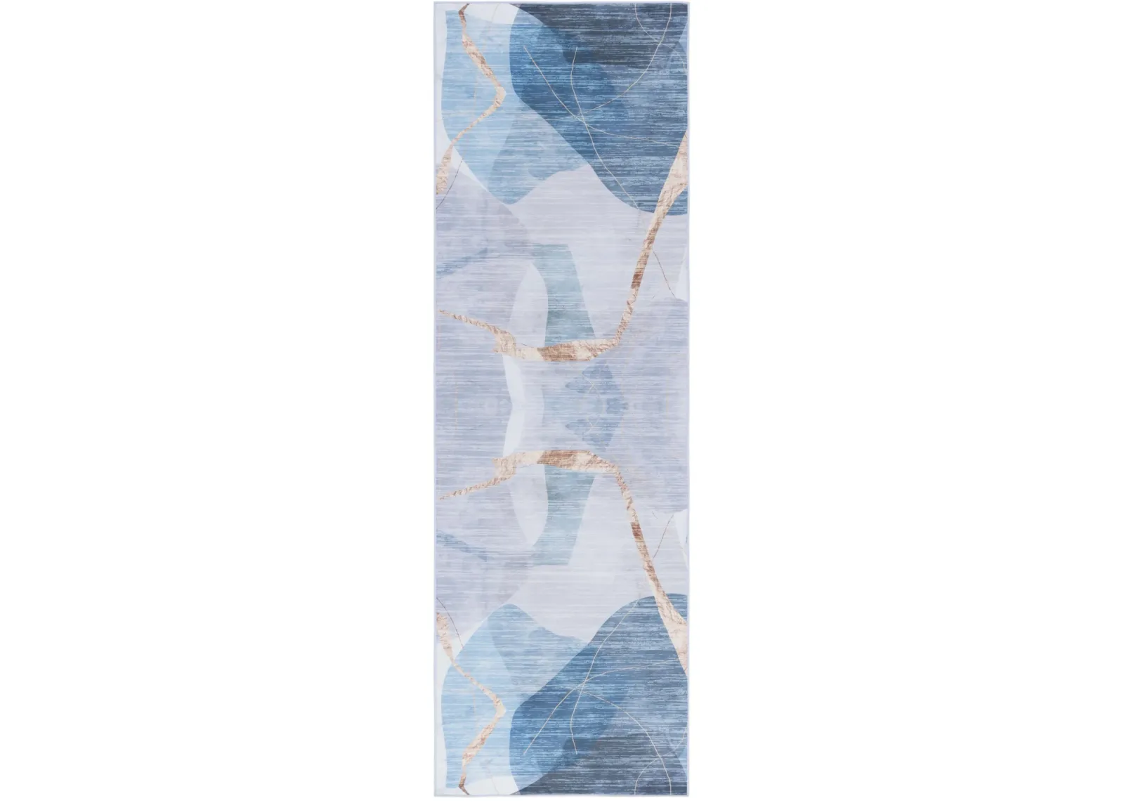 TACOMA 836 M/W S/R BLUE  2'-6' x 12' Runner Rug