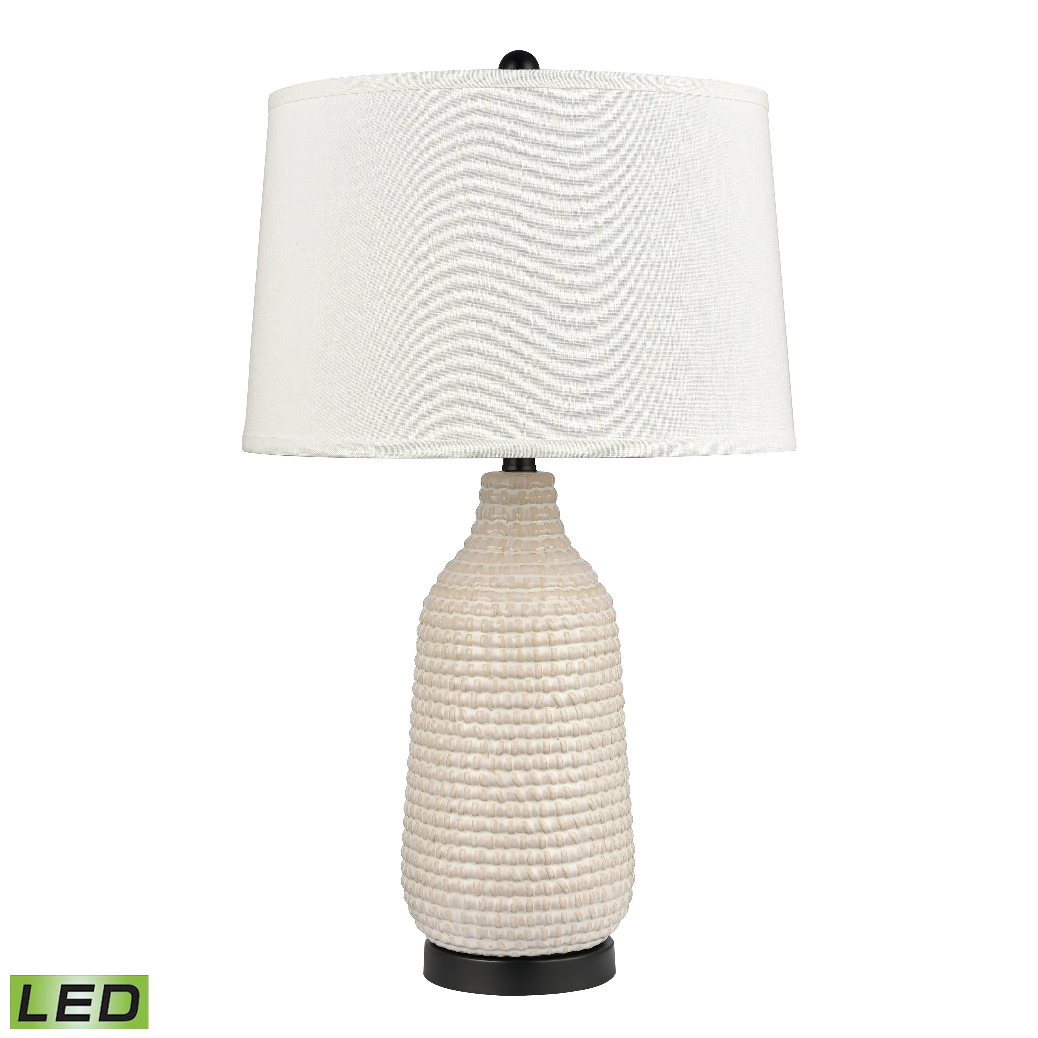 Kari 28'' High 1-Light Table Lamp - Cream - Includes LED Bulb