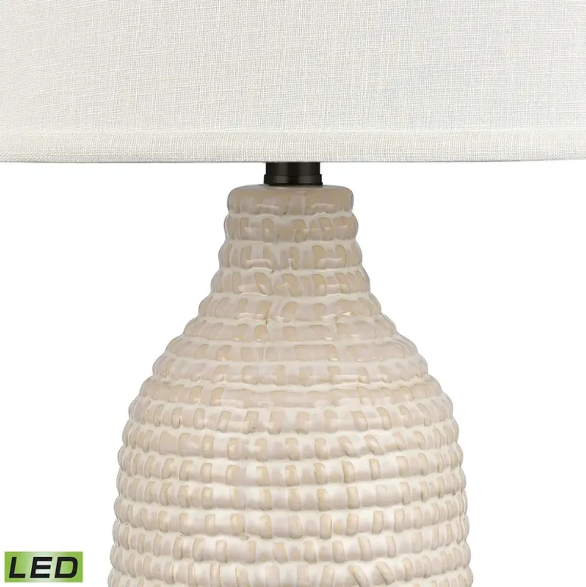 Kari 28'' High 1-Light Table Lamp - Cream - Includes LED Bulb