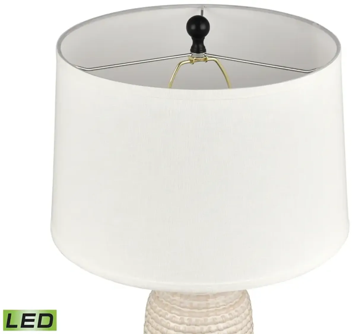 Kari 28'' High 1-Light Table Lamp - Cream - Includes LED Bulb