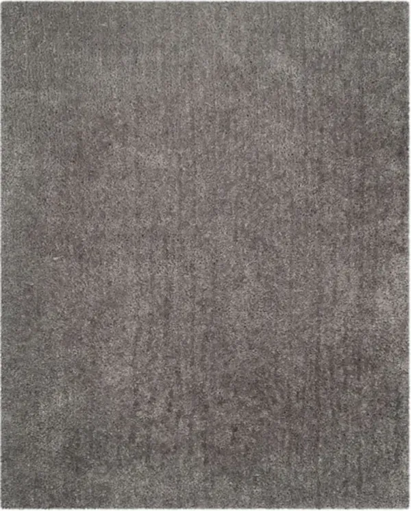 POPCORN SHAG Silver 8' X 10' Large Rectangle Rug