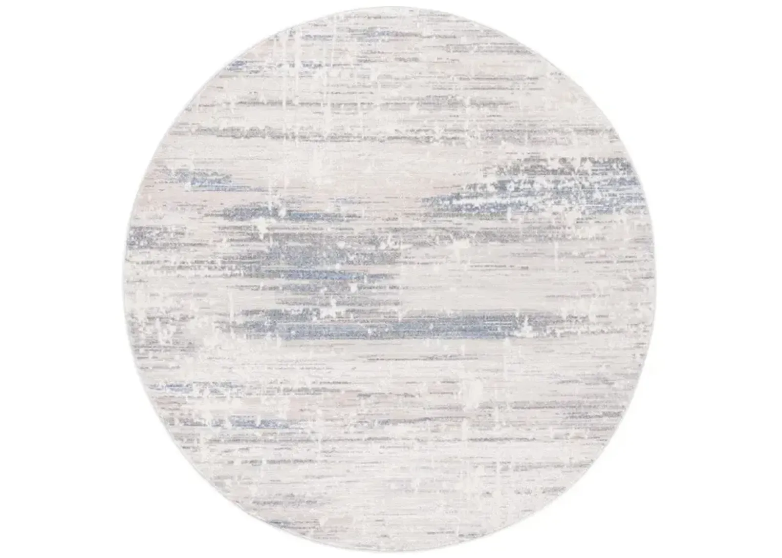 WHISPER 586 Grey  6'-7' X 6'-7' Round Round Rug