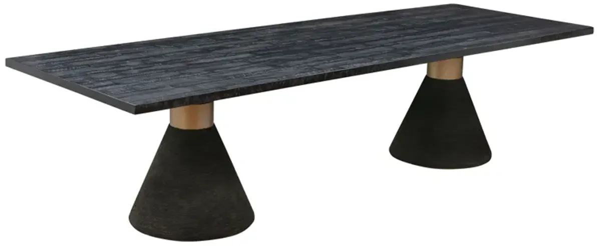 Rishi Black Rope Rectangular Table