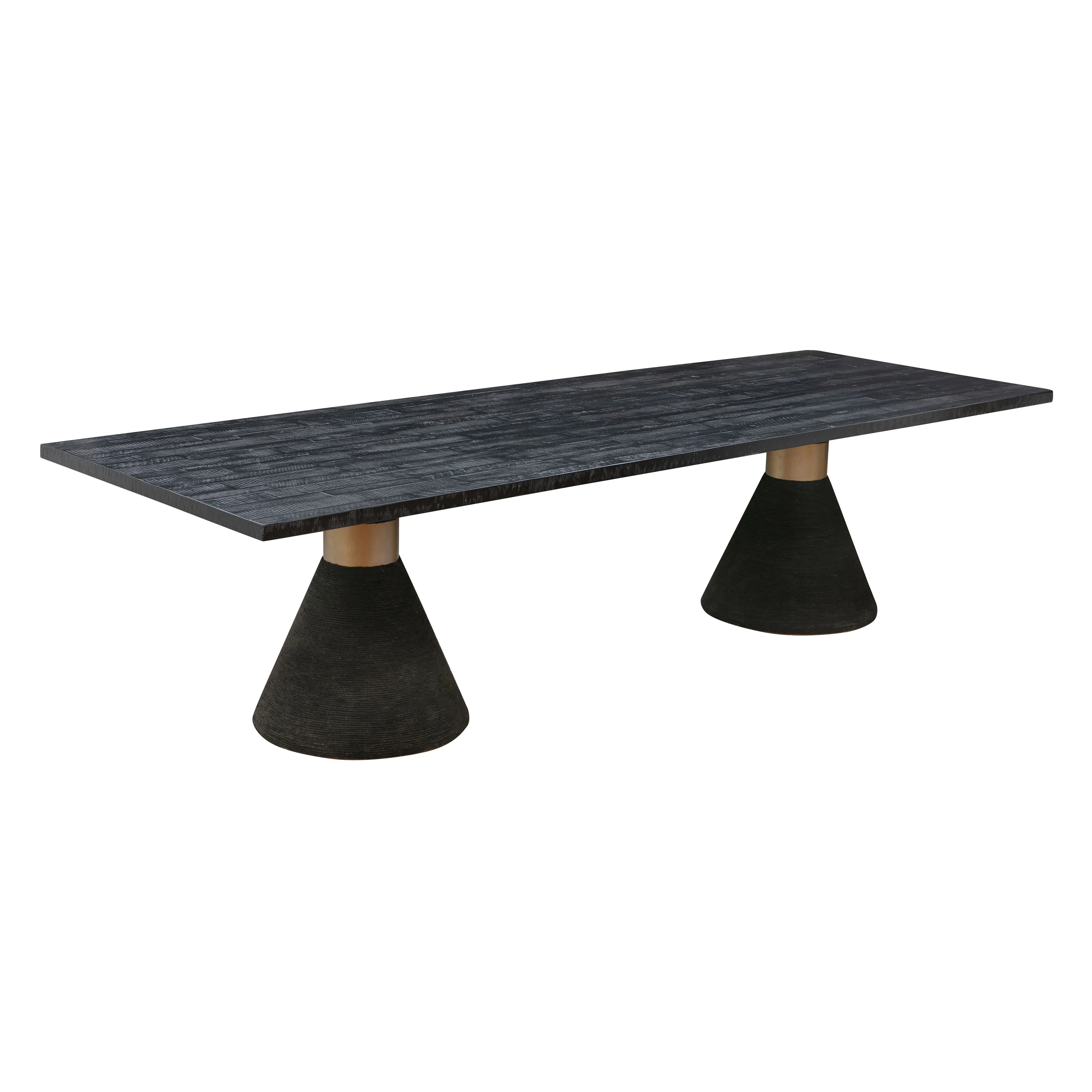 Rishi Black Rope Rectangular Table