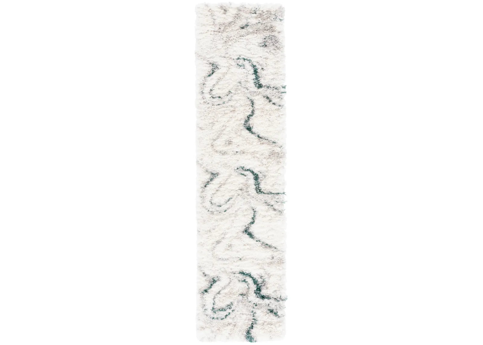 FONTANA SHAG 848 IVORY  2'-3' x 8' Runner Rug