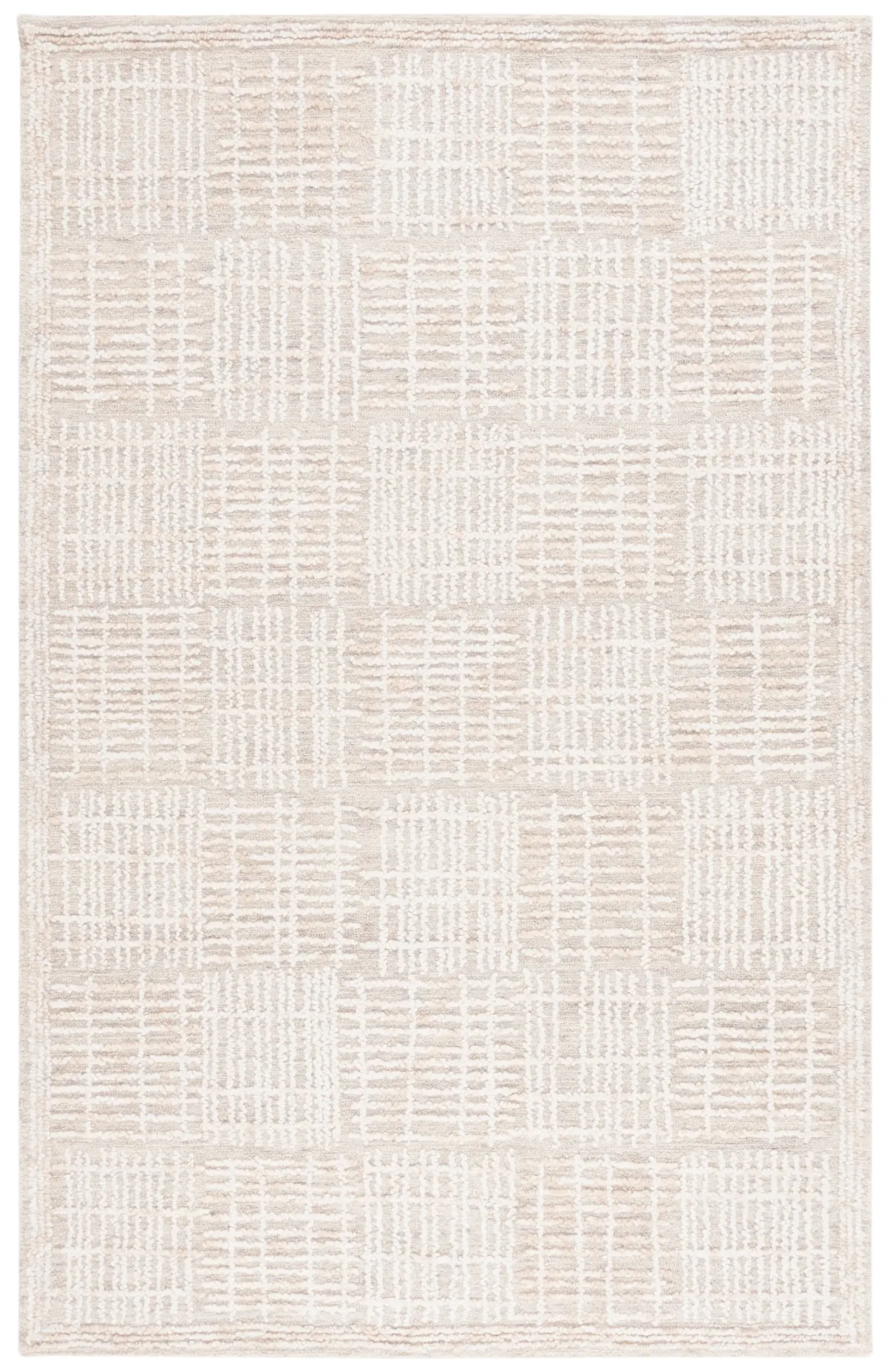 ABSTRACT Hand Tufted 6' x 9' area rug