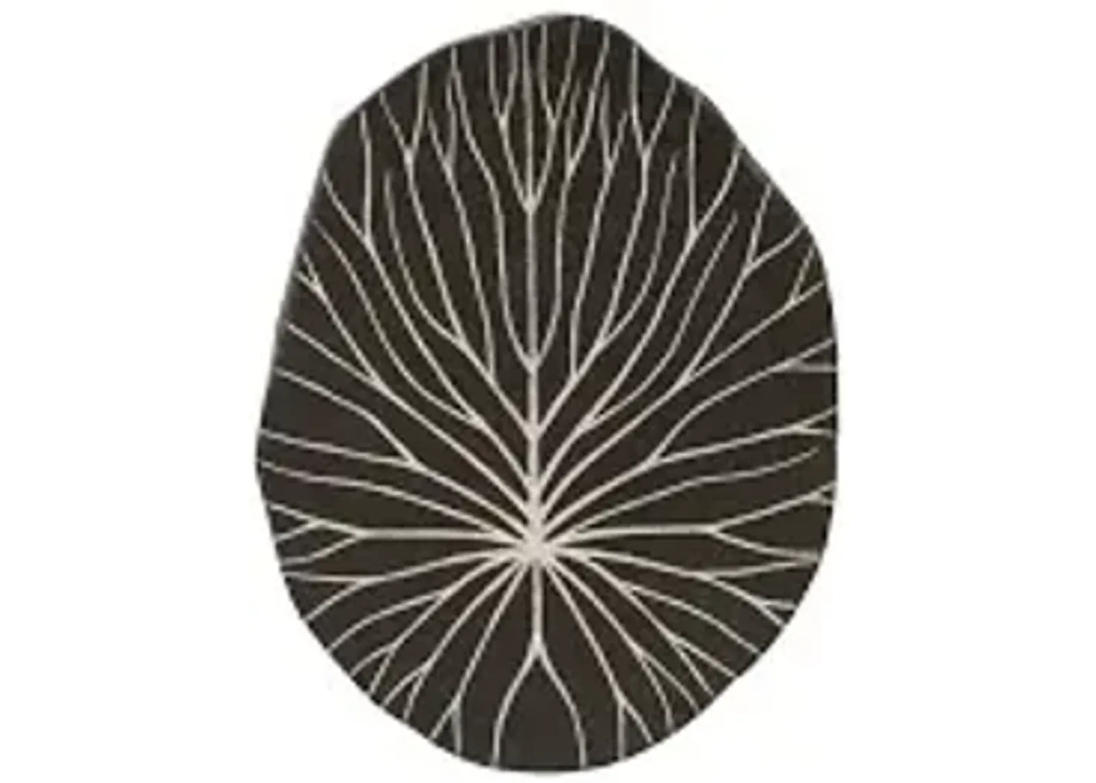 rivulet wall tile, chamcha wood, silver leaf on black