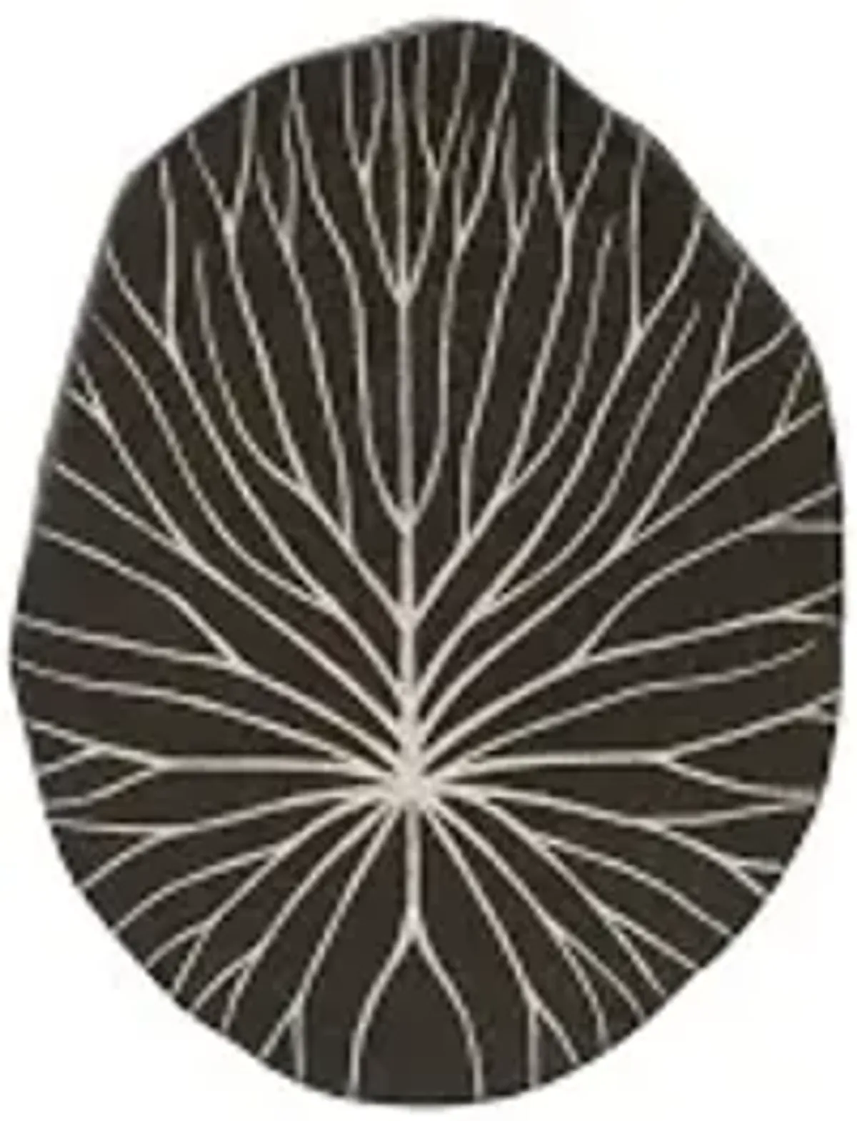 rivulet wall tile, chamcha wood, silver leaf on black