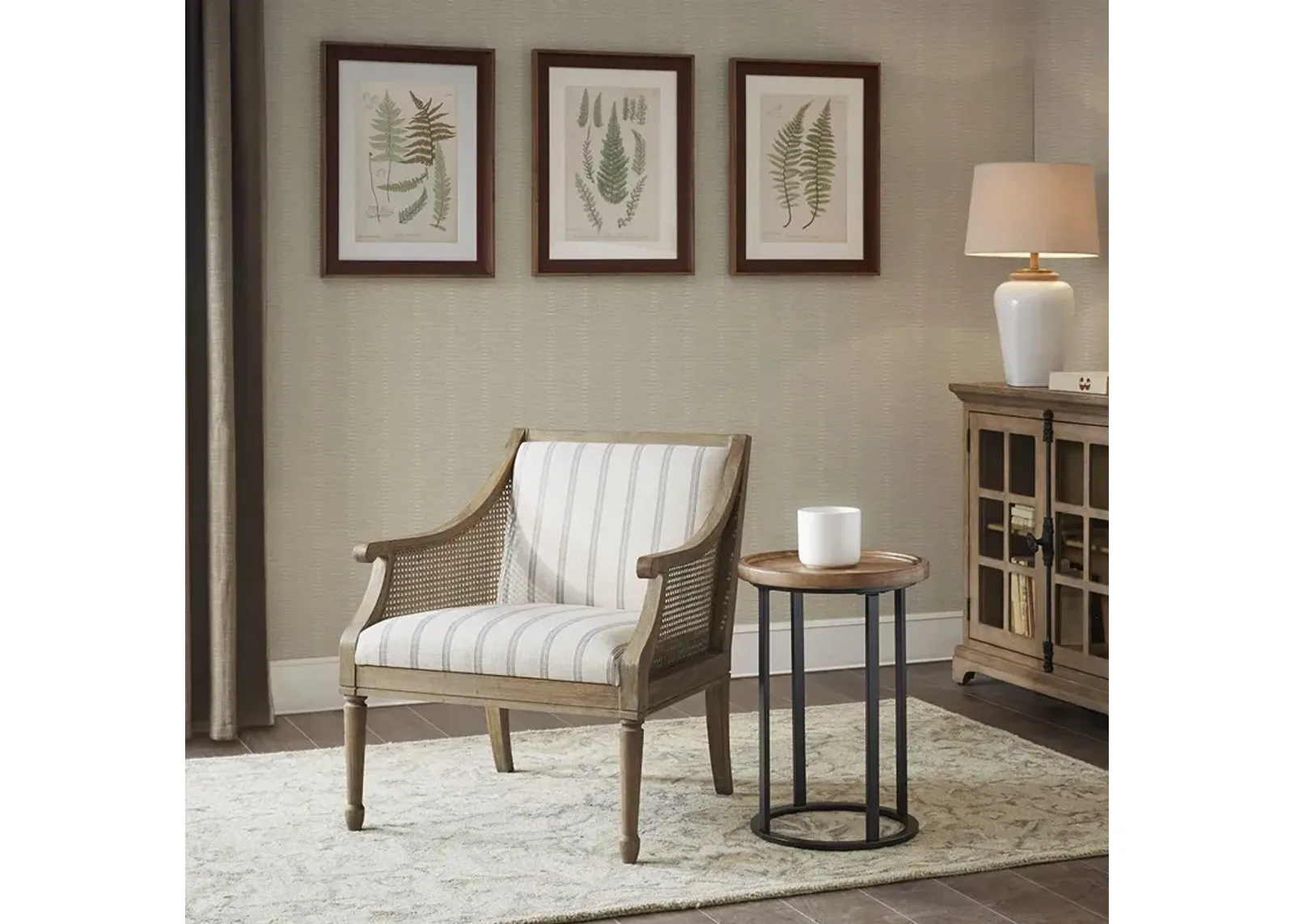 Martha Stewart Isla Beige Accent Armchair