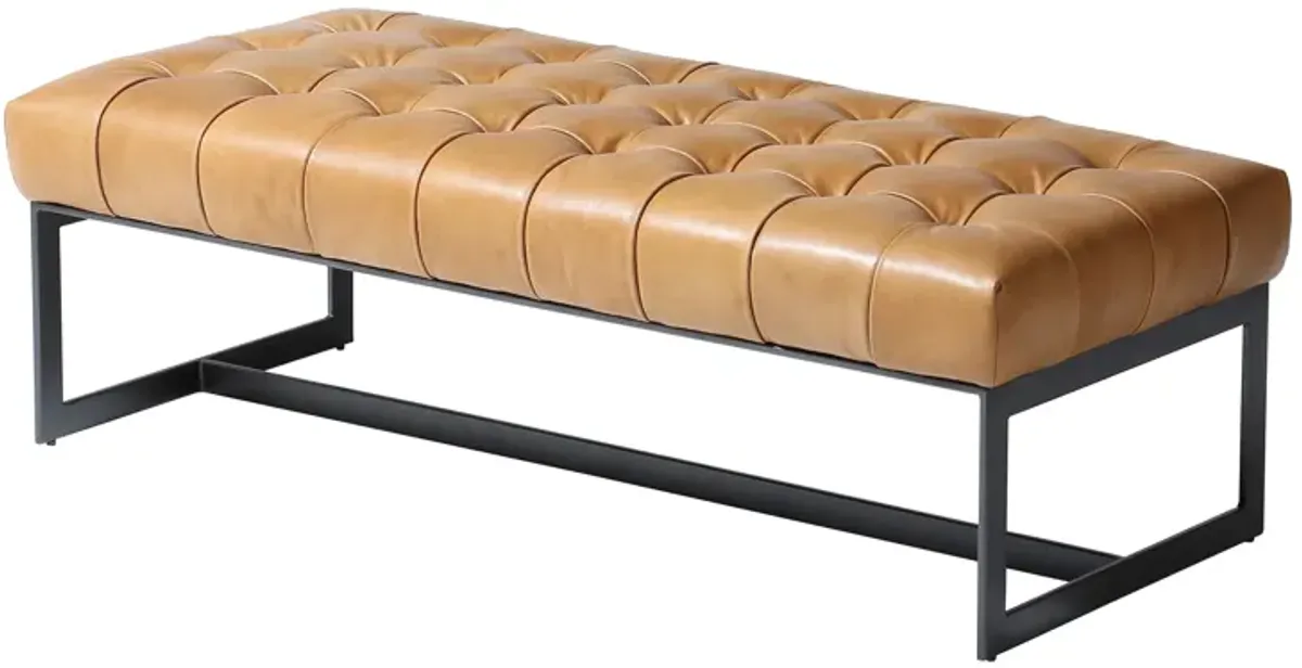 Wyatt Leather Bench