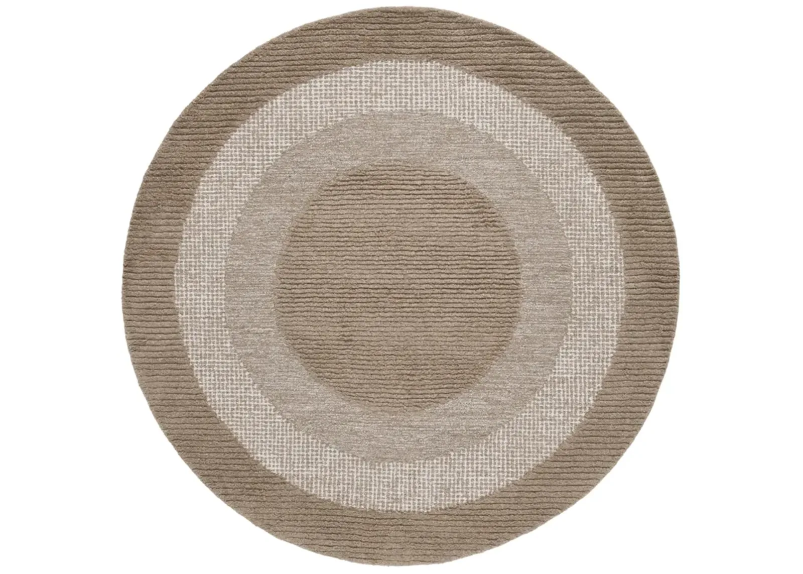 RENEWAL 806 BROWN  6' x 6' Round Round Rug