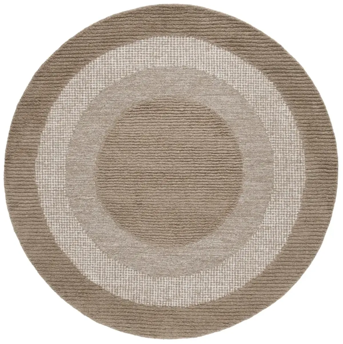 RENEWAL 806 BROWN  6' x 6' Round Round Rug