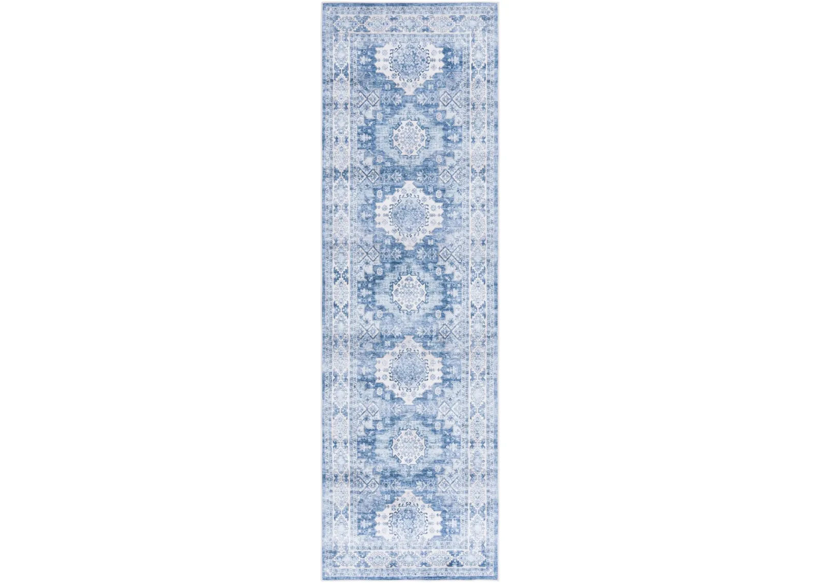 ARIZONA 512 LIGHT BLUE  2'-6' x 8' Runner Rug