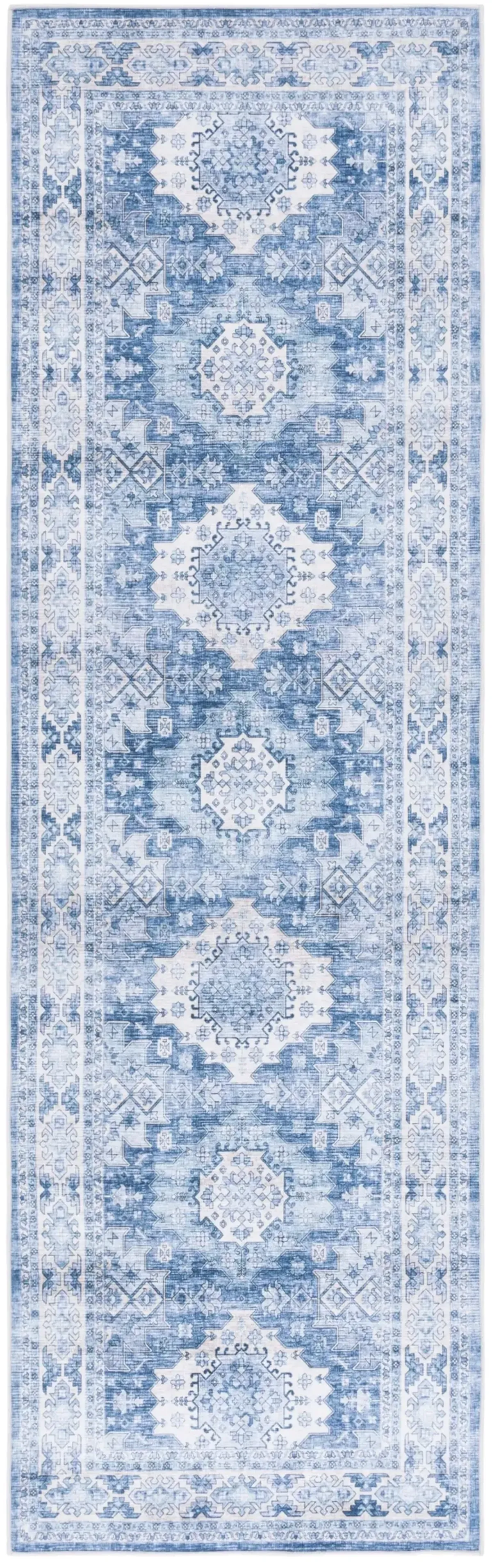 ARIZONA 512 LIGHT BLUE  2'-6' x 8' Runner Rug