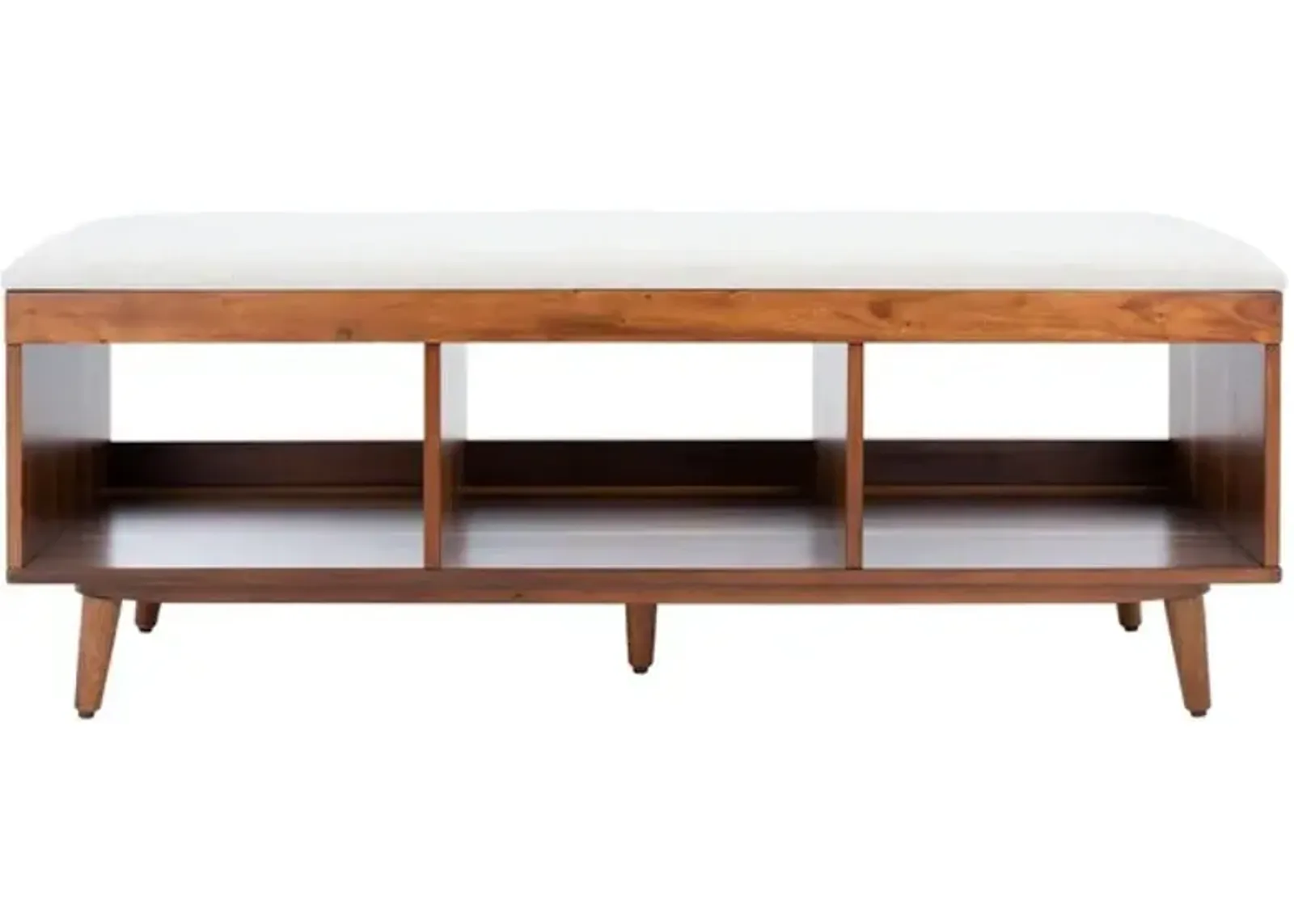 CRICKET OPEN SHELF BENCH W/ CUSHION