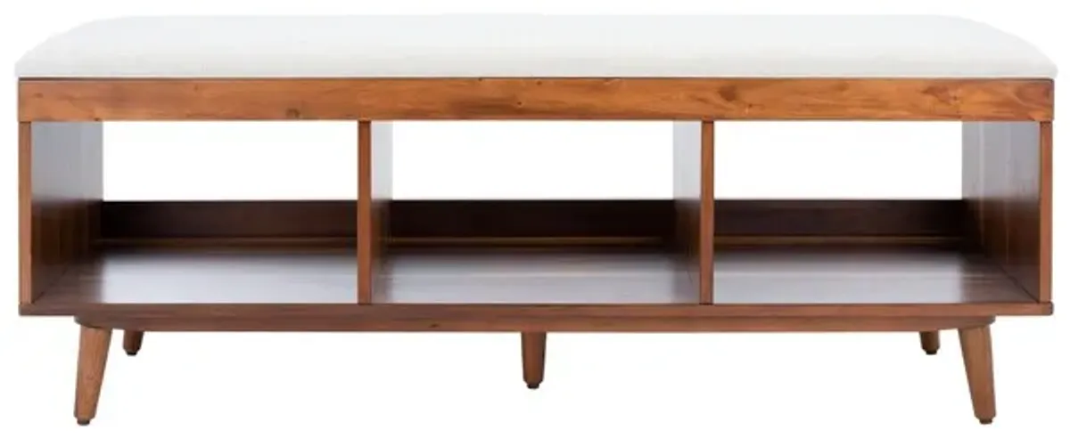 CRICKET OPEN SHELF BENCH W/ CUSHION