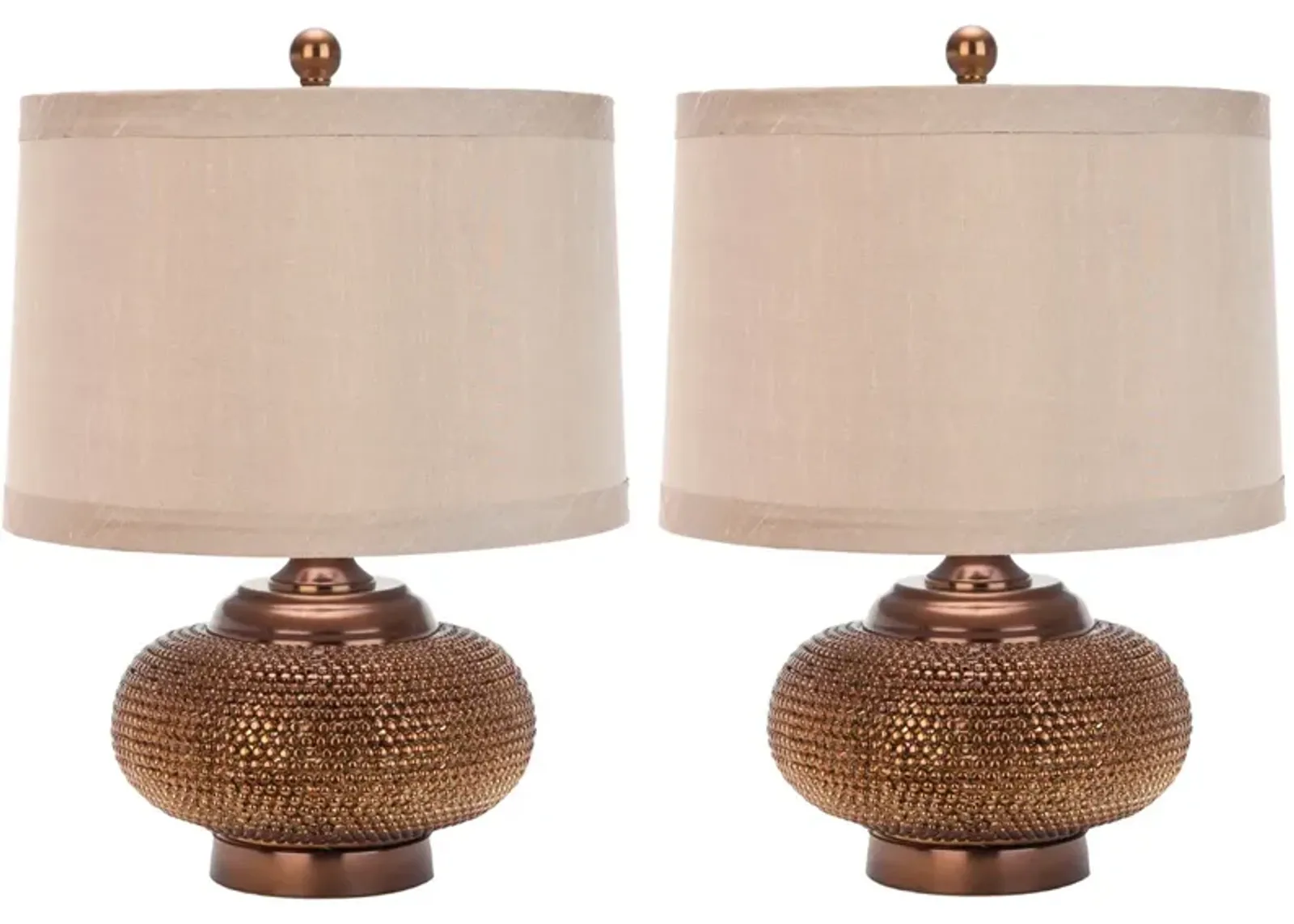 Alexis 19-Inch H Gold Bead Lamp - Set of 2