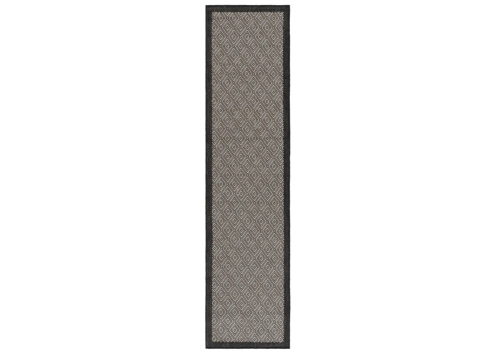 BEACH HOUSE 406 BLACK  2' x 8' Runner Rug