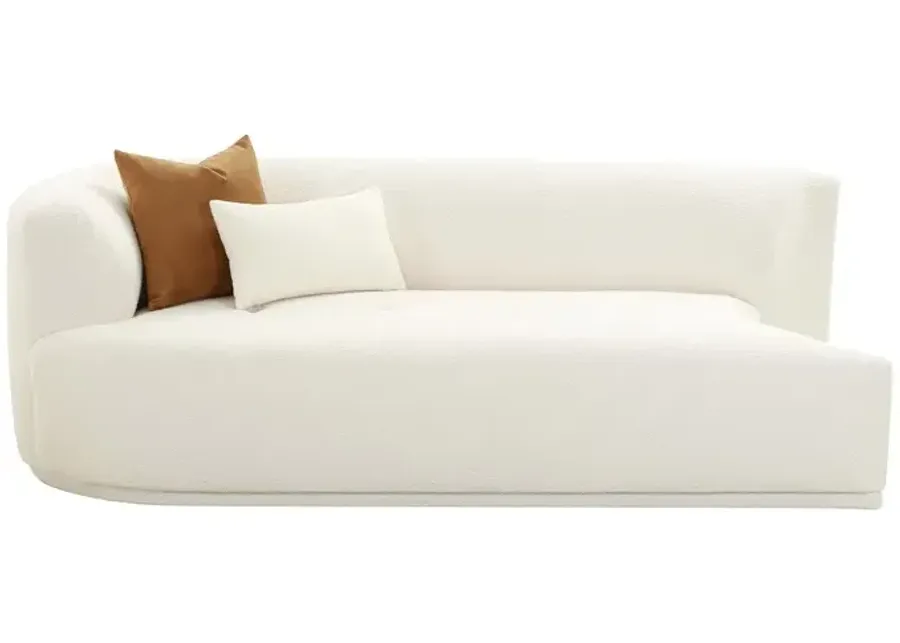 Fickle Cream Boucle Modular LAF Loveseat