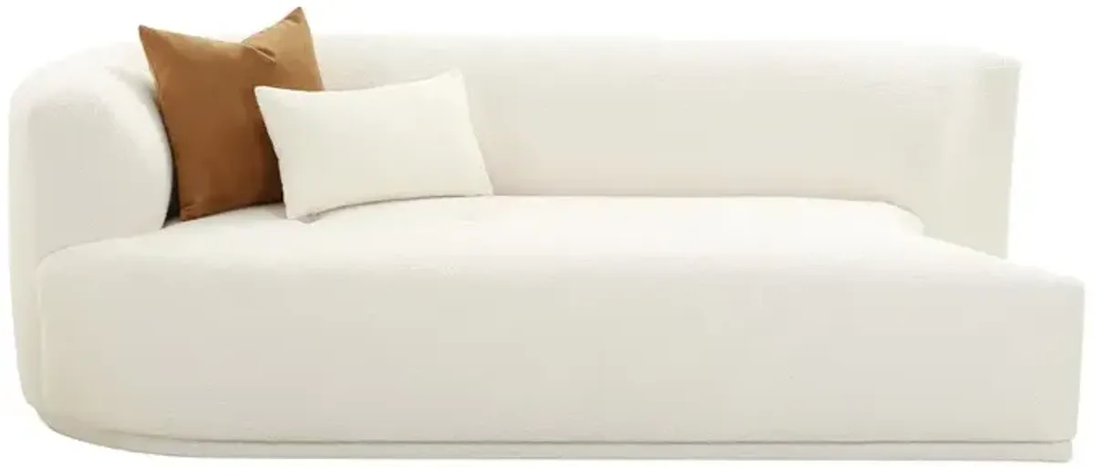 Fickle Cream Boucle Modular LAF Loveseat