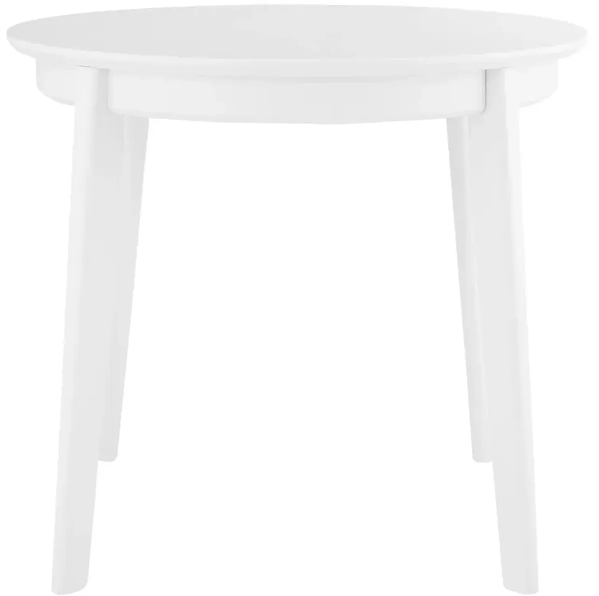 Atle 36" Round Dining Table in Matte White