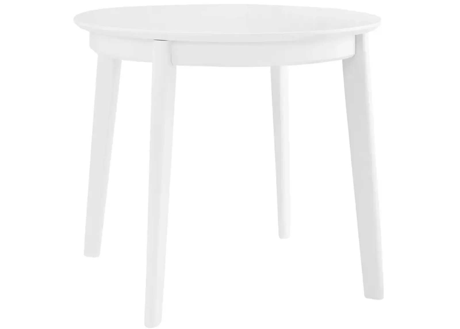 Atle 36" Round Dining Table in Matte White