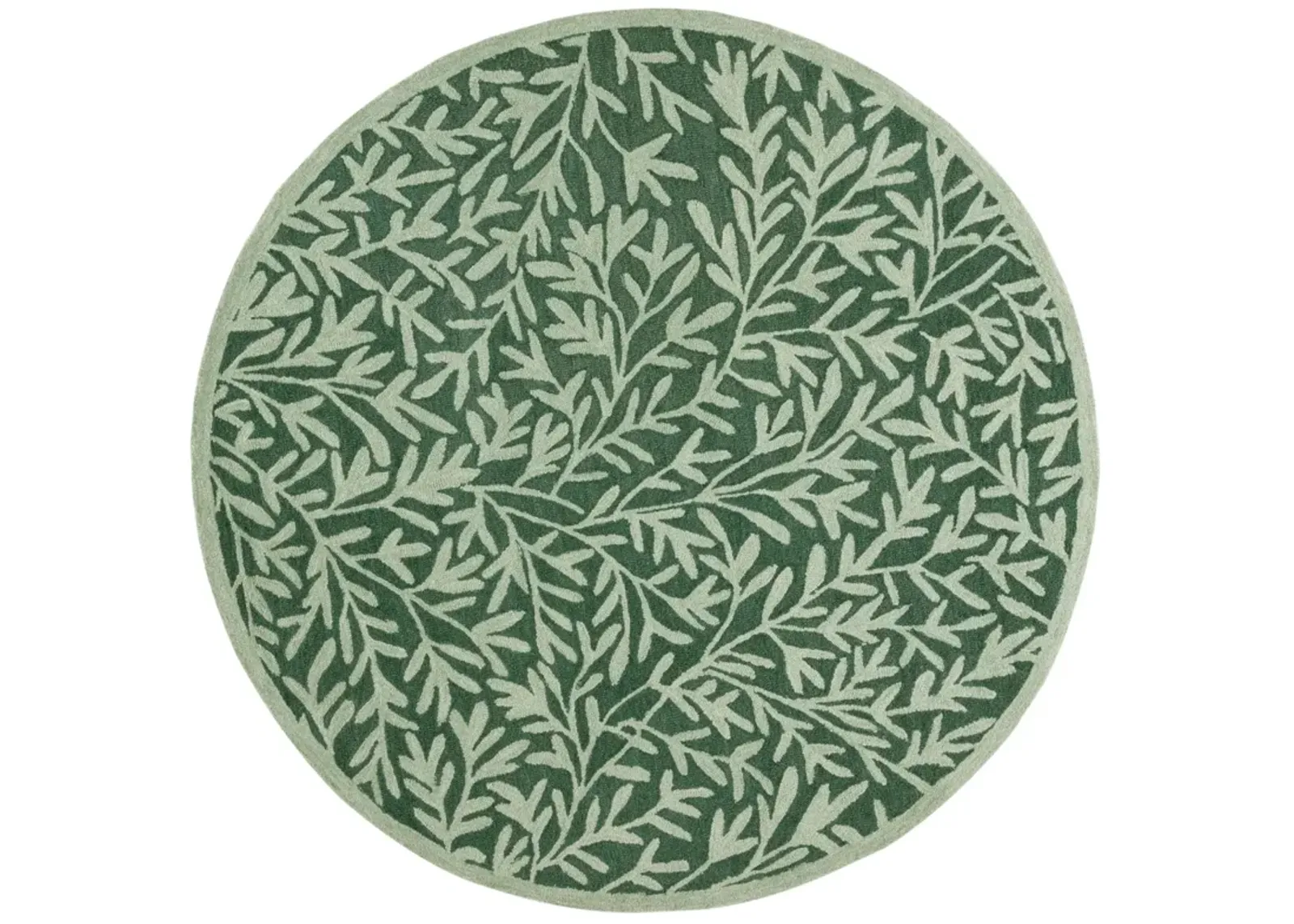 MSR JARDIN GREEN 6' x 6' Round Round Rug