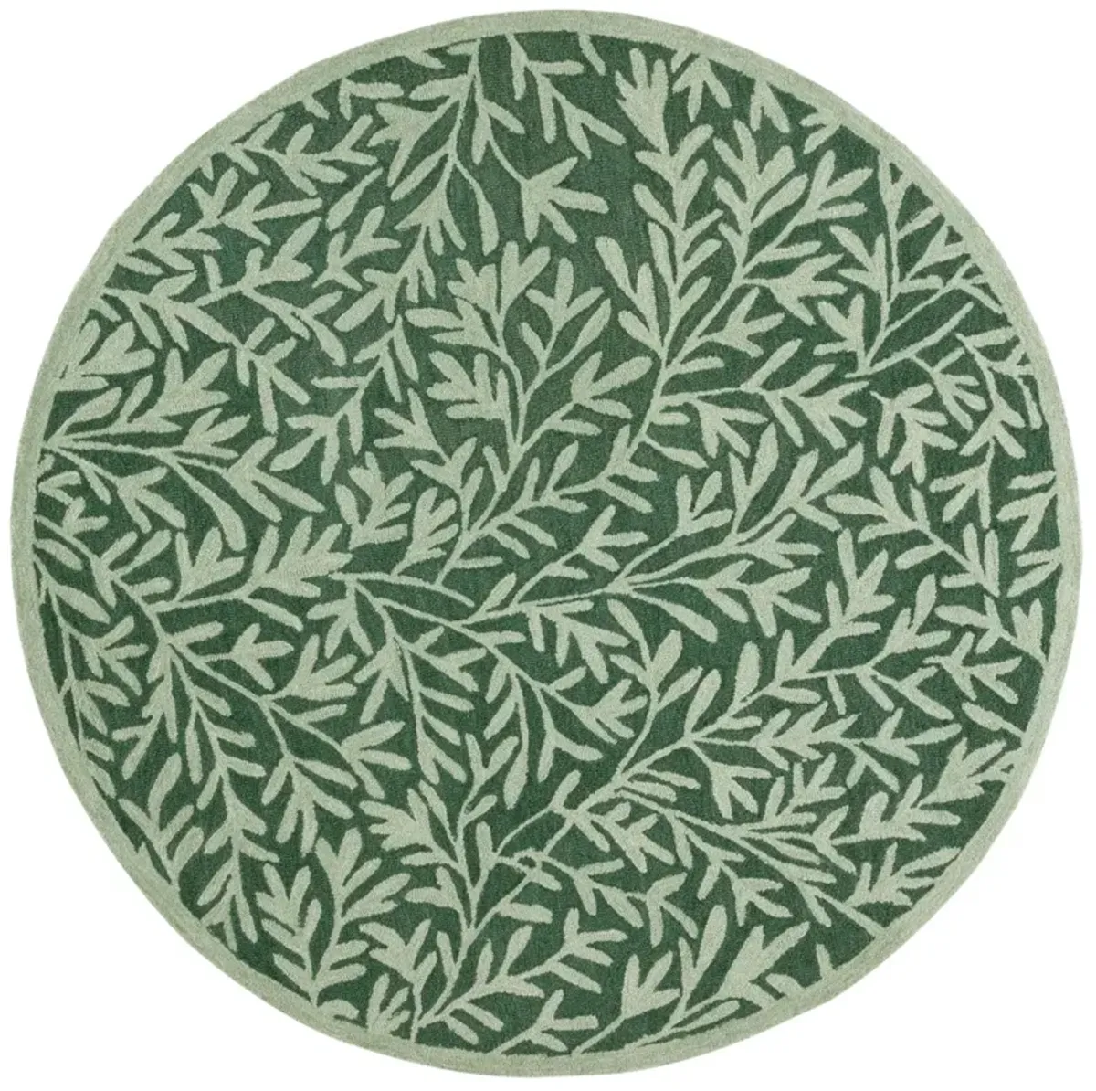 MSR JARDIN GREEN 6' x 6' Round Round Rug