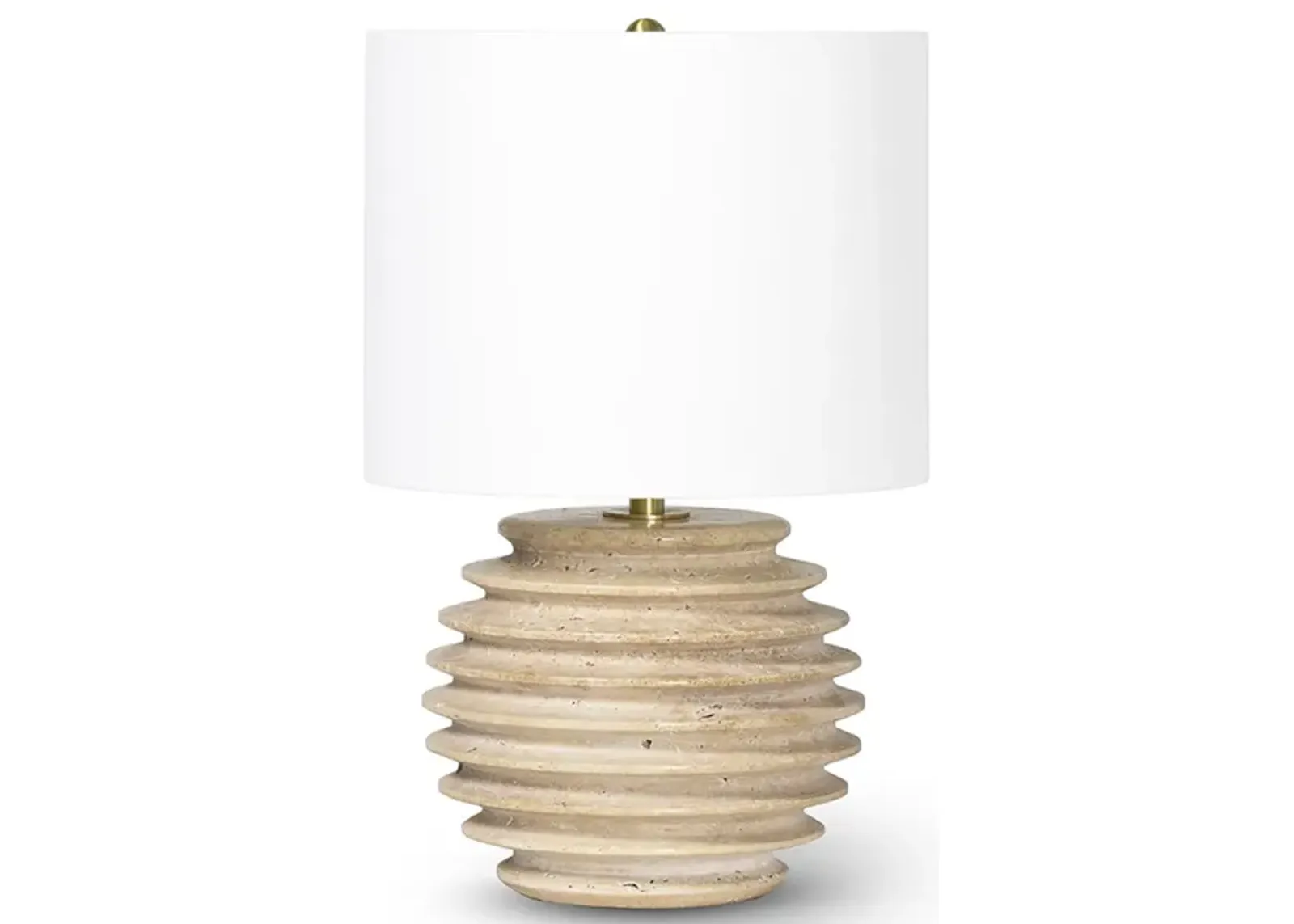 Thea Travertine Mini Lamp (Natural)