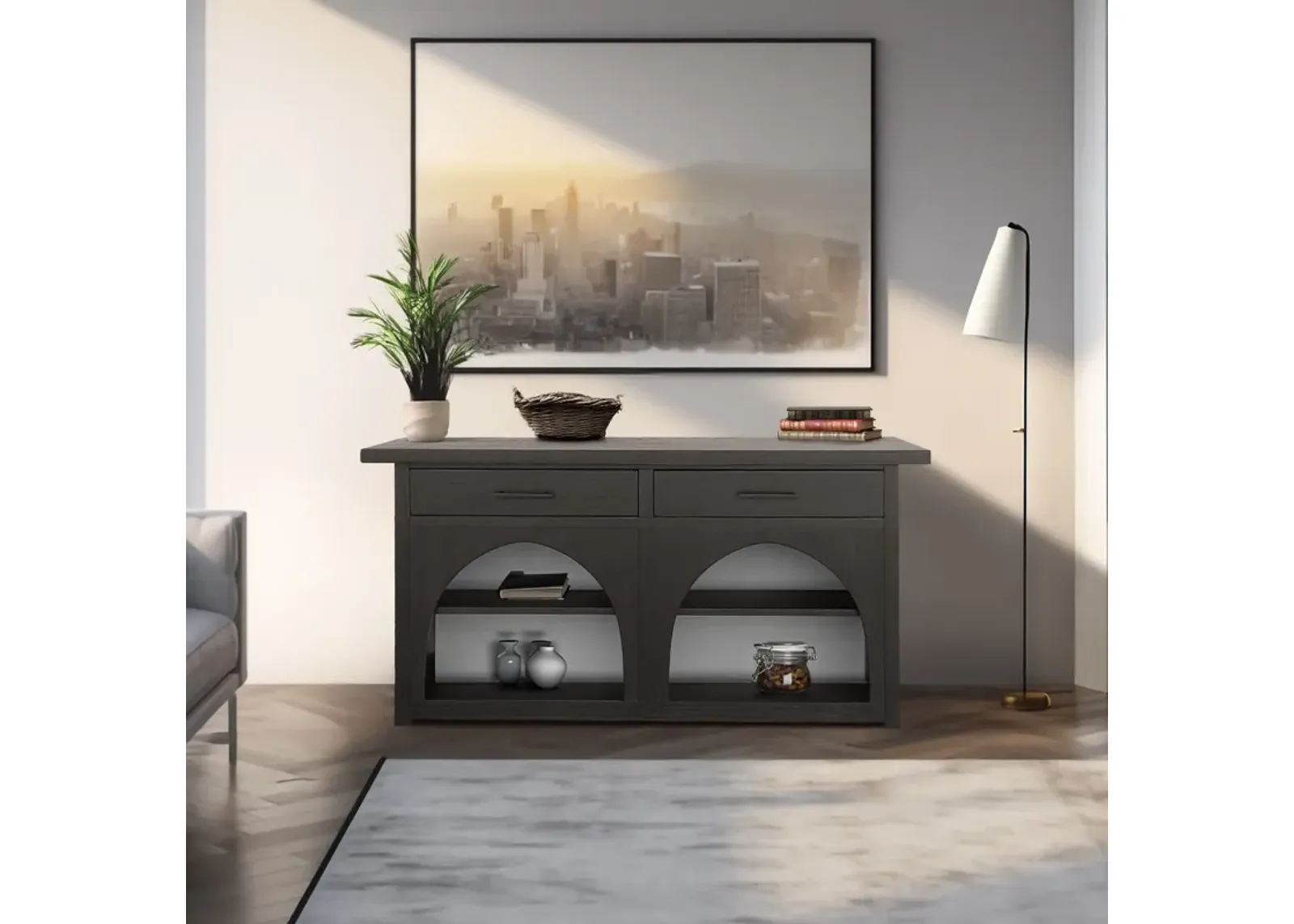 CH Black/Grey Grayson Accent Console