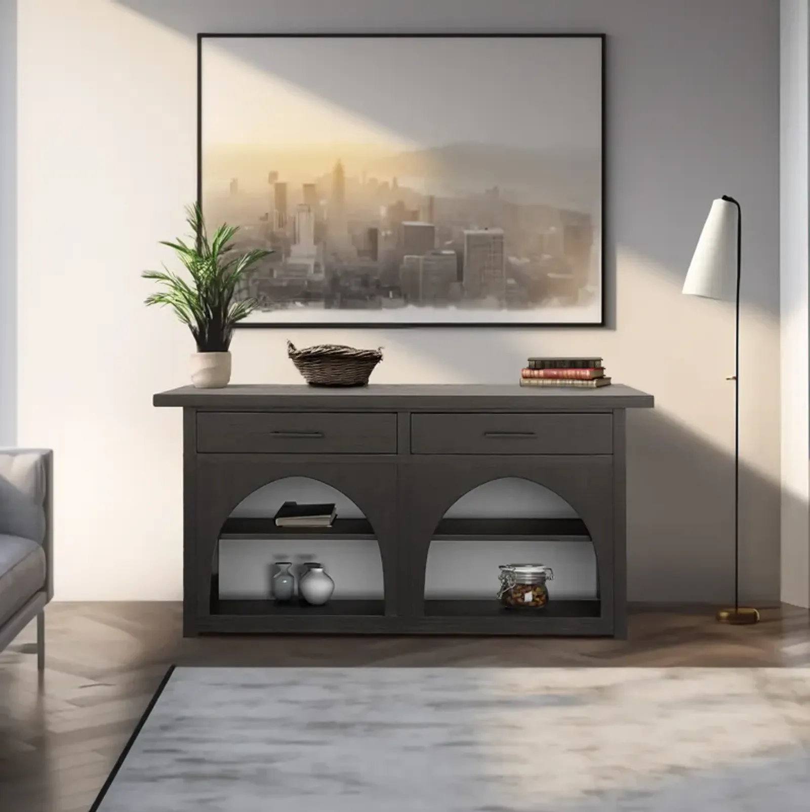 CH Black/Grey Grayson Accent Console