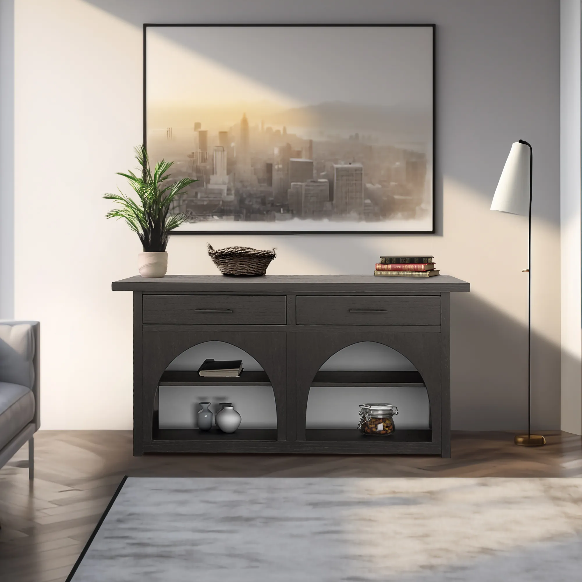 CH Black/Grey Grayson Accent Console