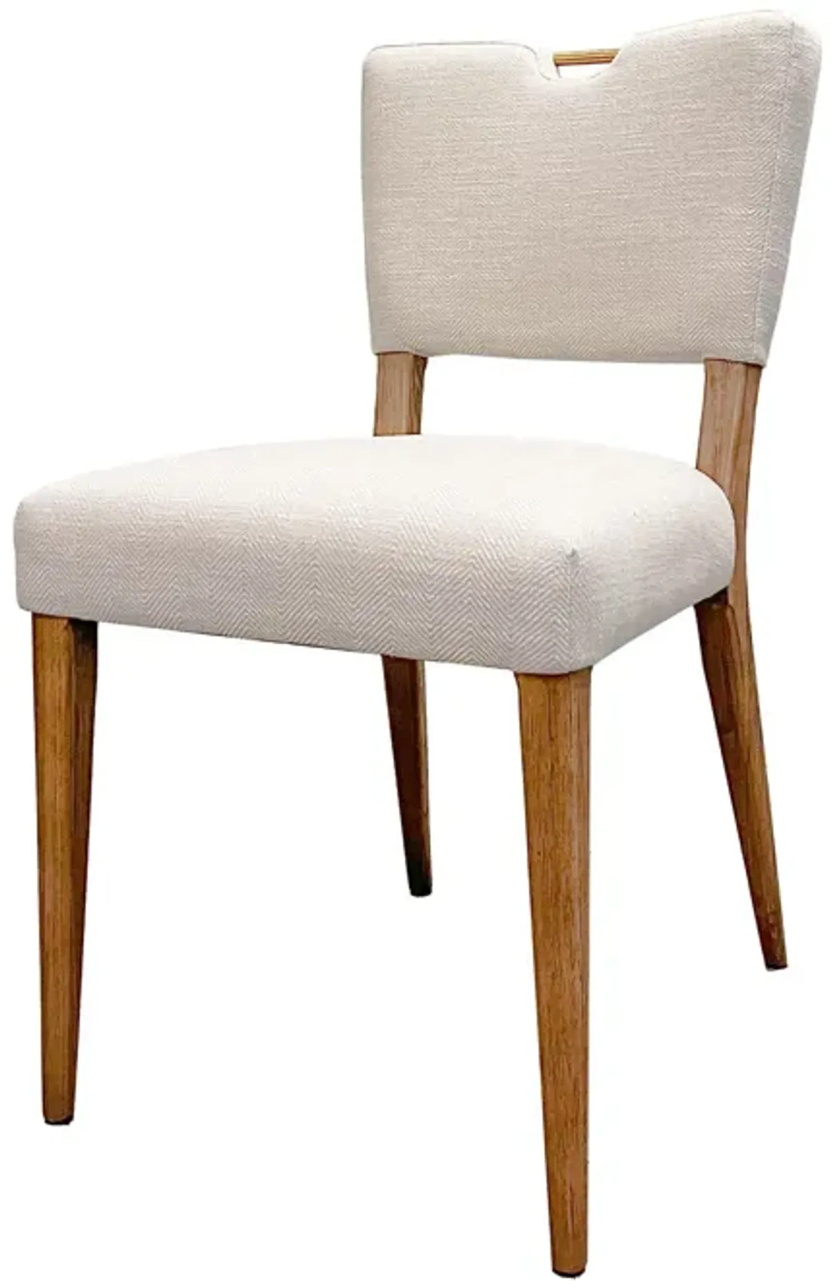 Luella Dining Chair - Sandy Beige/Cool Brown Legs