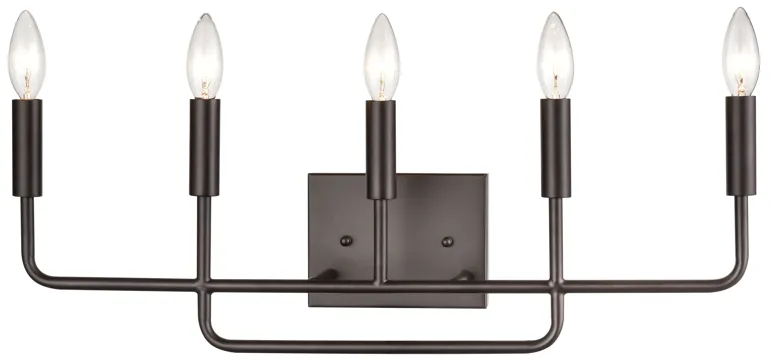 Park Slope 25" Wide 5-Light Vanity Light - Oil Rubbed Bronze