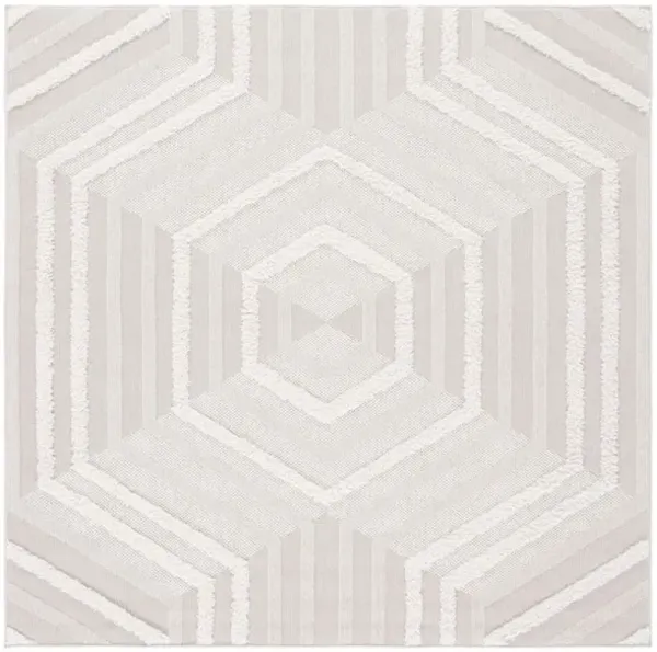 TRENDS 114 Beige 3' X 3' Square Square Rug