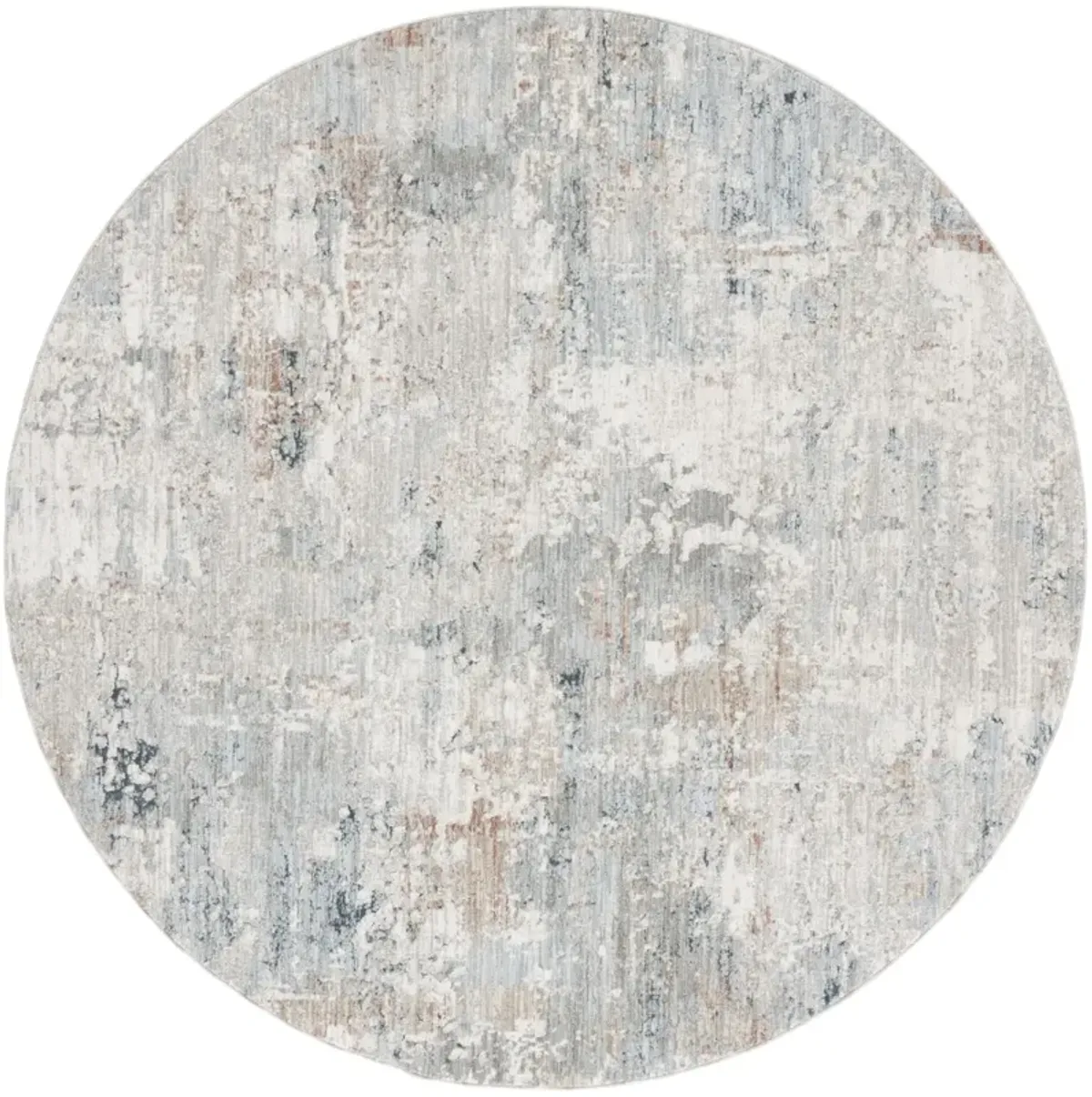 TREASURE 450 GREY  6'-7' x 6'-7' Round Round Rug