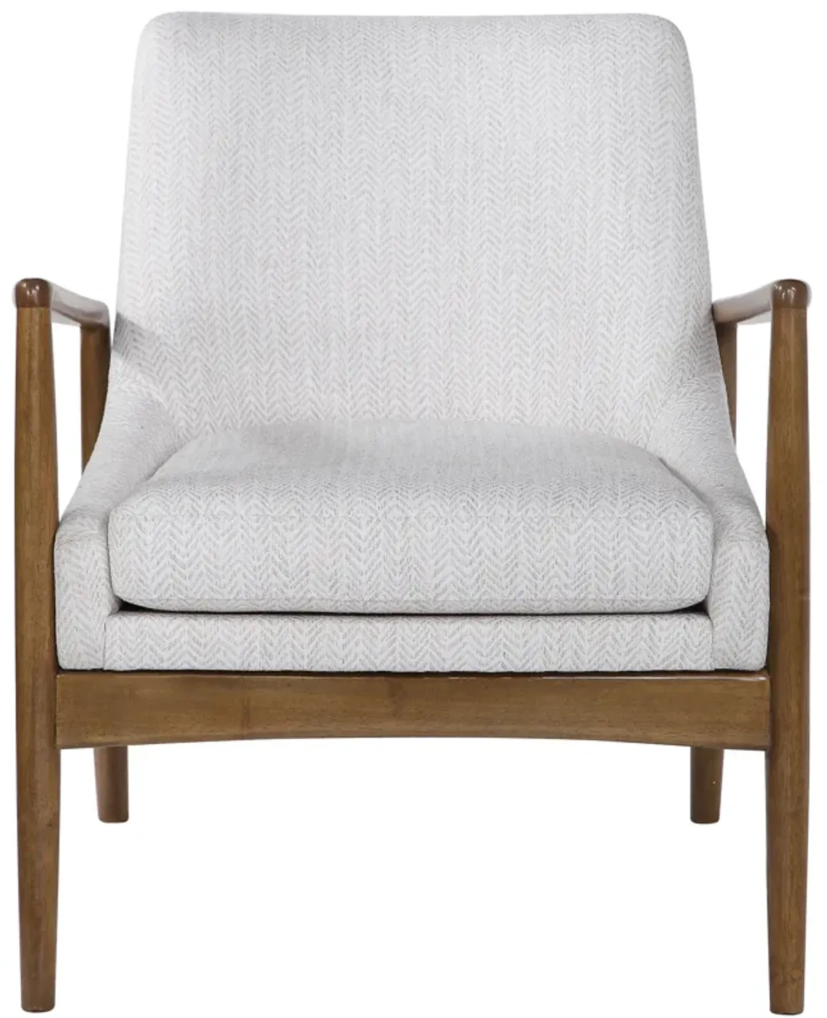 Bev White Accent Chair